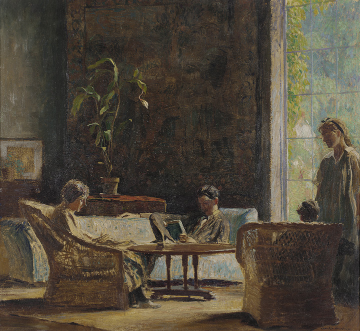 Artsy resolutions: Daniel Garber, Reading Room, 1922, Pennsylvania Academy of the Fine Arts, Philadelphia, PA, USA.
