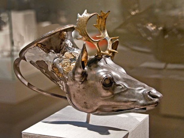 Michael Steinhardt:  The Stag’s Head Rhyton loaned in March 1993 to the Metropolitan Museum of Art, New York, NY, USA. Photographed by Peter Horree/Alamy. The Guardian.
