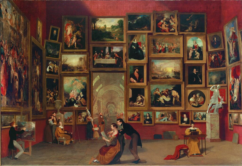 Artsy resolutions: Samuel F. B. Morse, Gallery of the Louvre, 1831-1833, Terra Foundation for American Art, Chicago, IL, USA. Art History News Report.

