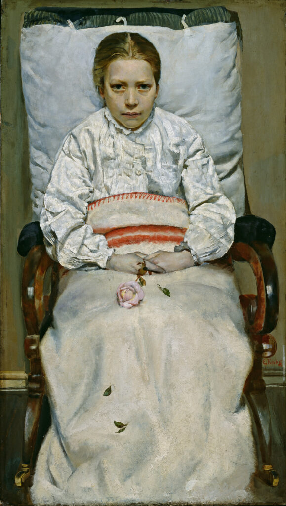 Christian Krohg, Sick Girl, 1880-1881, National Museum of Art, Architecture and Design, Oslo, Norway - The Art of Being Sick