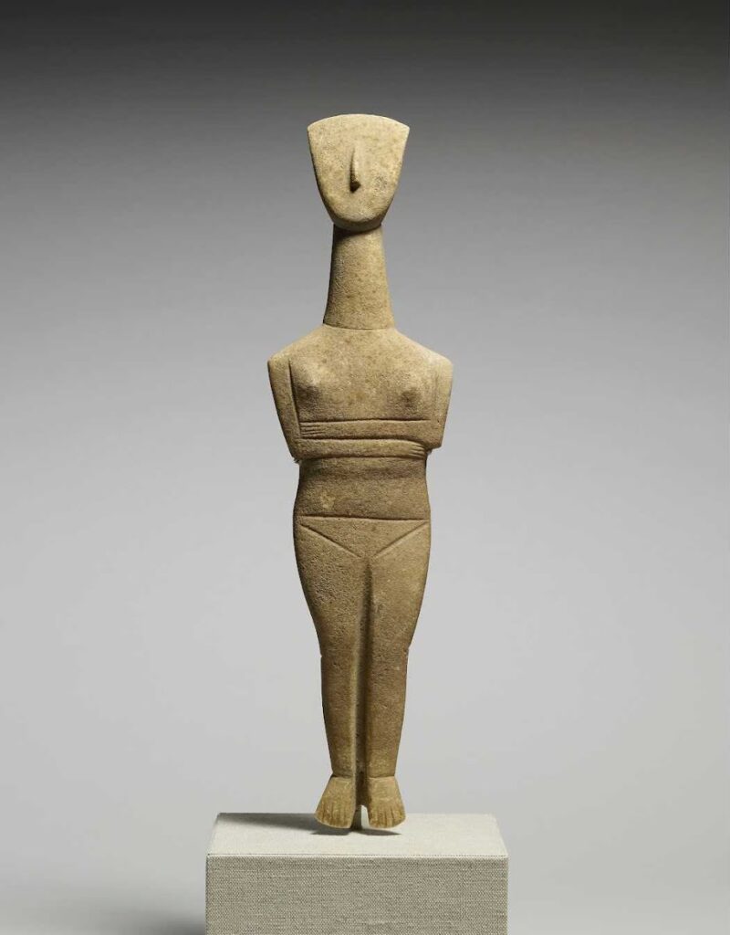book of change: Cycladic Female Figurine, ca. 2500-2400 BCE, Walters Art Museum, Baltimore, MA, USA.
