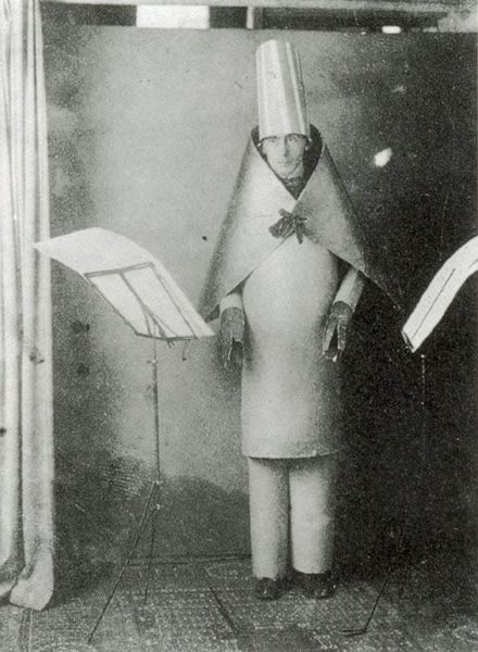 Photograph of a Dada costume