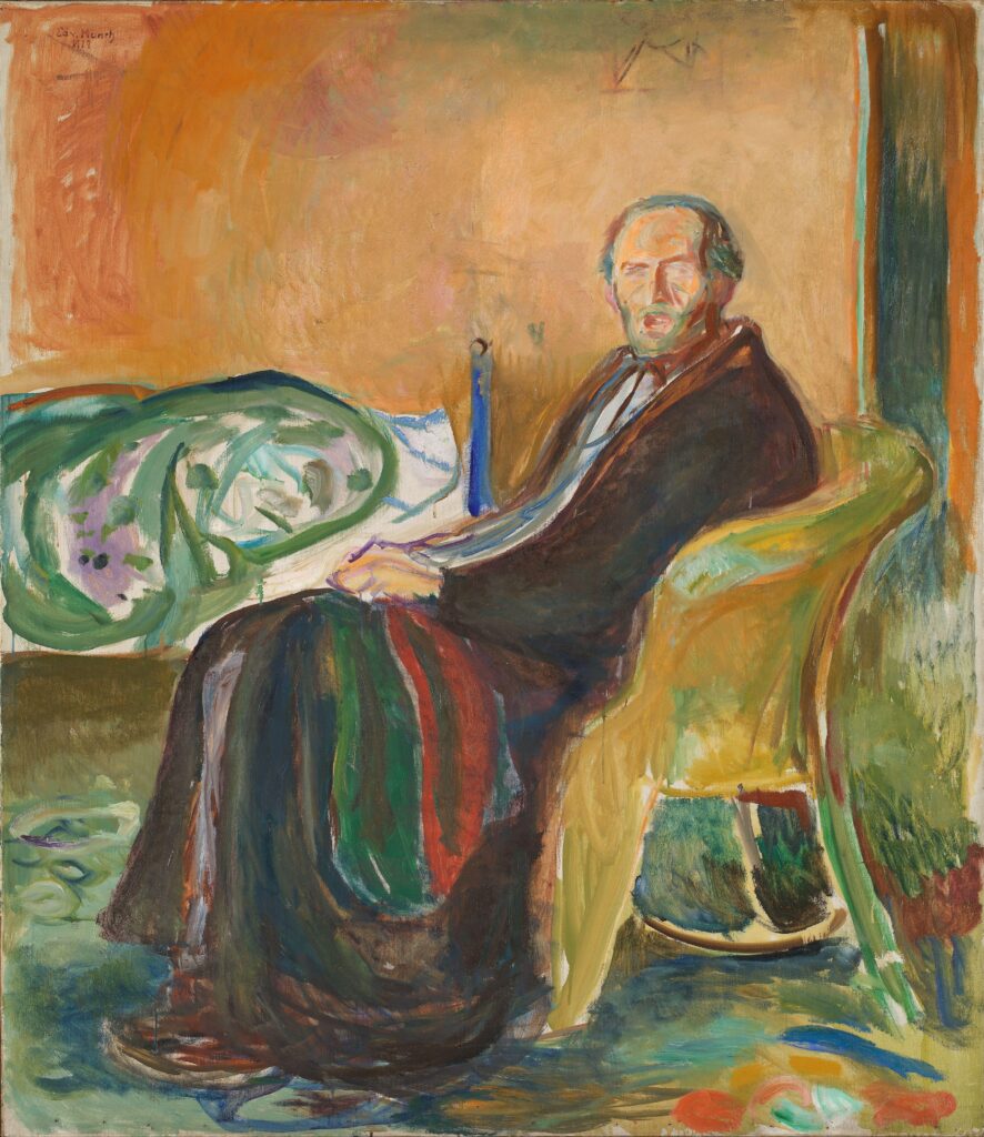 Edvard Munch, Self-portrait with the Spanish Flu, 1919, National Museum of Art, Architecture and Design, Oslo, Norway - The Art of Being Sick