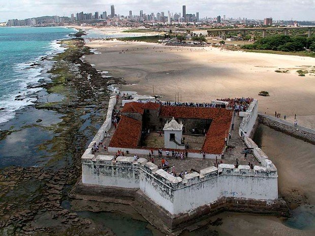 Frans Post: View of Forte dos Reis Magos, Natal, Brazil. Praias de Natal.
