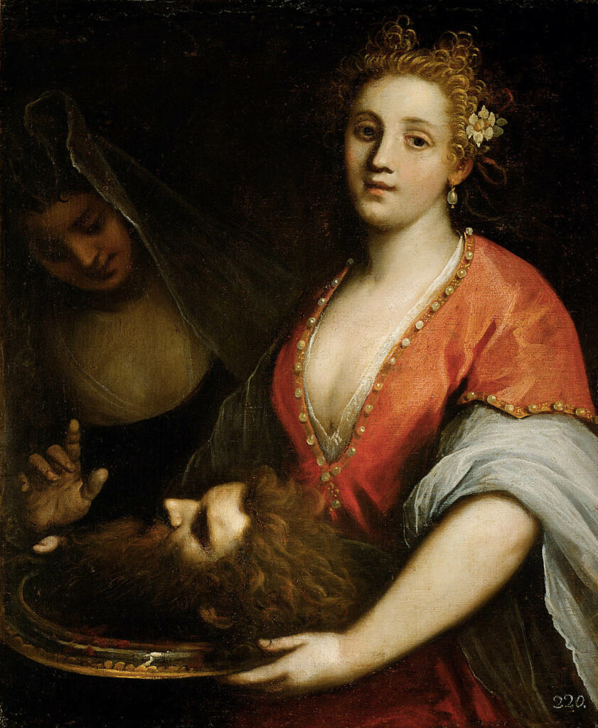 titian vision of women: Palma il Giovane, Salome, 1599, Kunsthistorisches Museum, Vienna, Austria.
