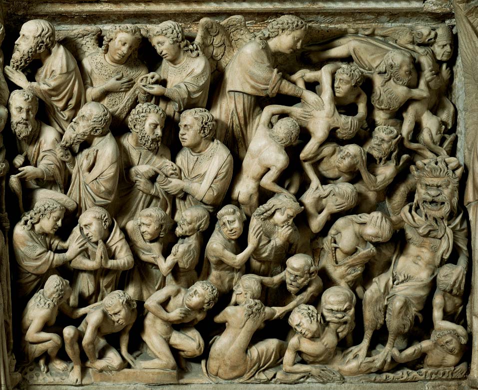 on ugliness: Giovanni Pisano, Hell,  1265-1269, from the Universal Judgment on the Cathedral’s pulpit, Siena, Italy.
