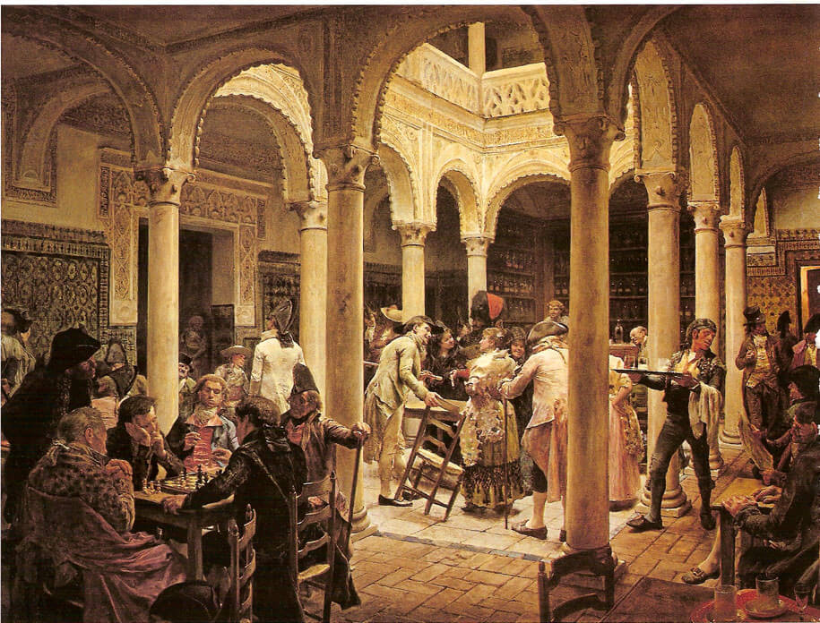 Bistro, José Jiménez Aranda, El café, 1889.