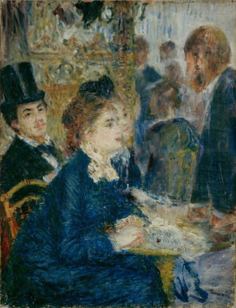 Bistro, Pierre-Auguste Renoir, In the Café, 1877, Kröller-Müller Museum, Otterlo, The Netherlands.
