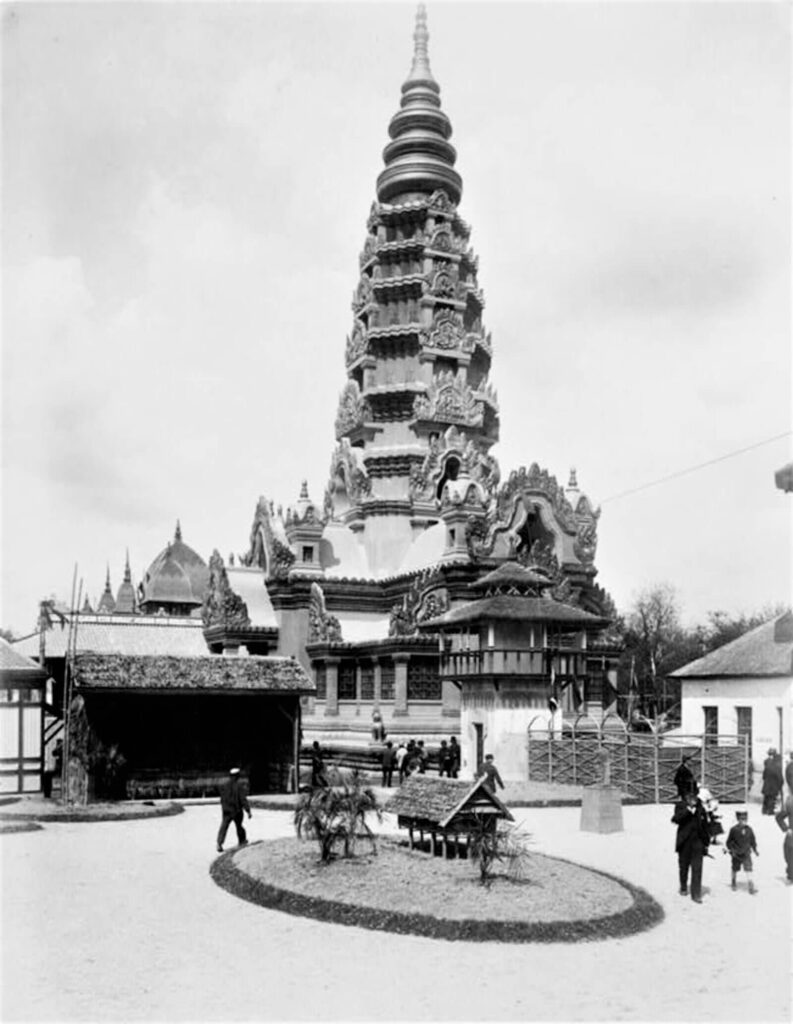 Pagoda of Angkor, Universal Exposition of 1889, Library of Congress, Washington DC, USA.