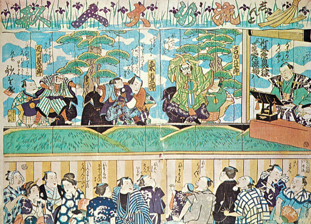 Edo Period Utashige, Japanese Bunraku theatre, 19th century - Edo Period