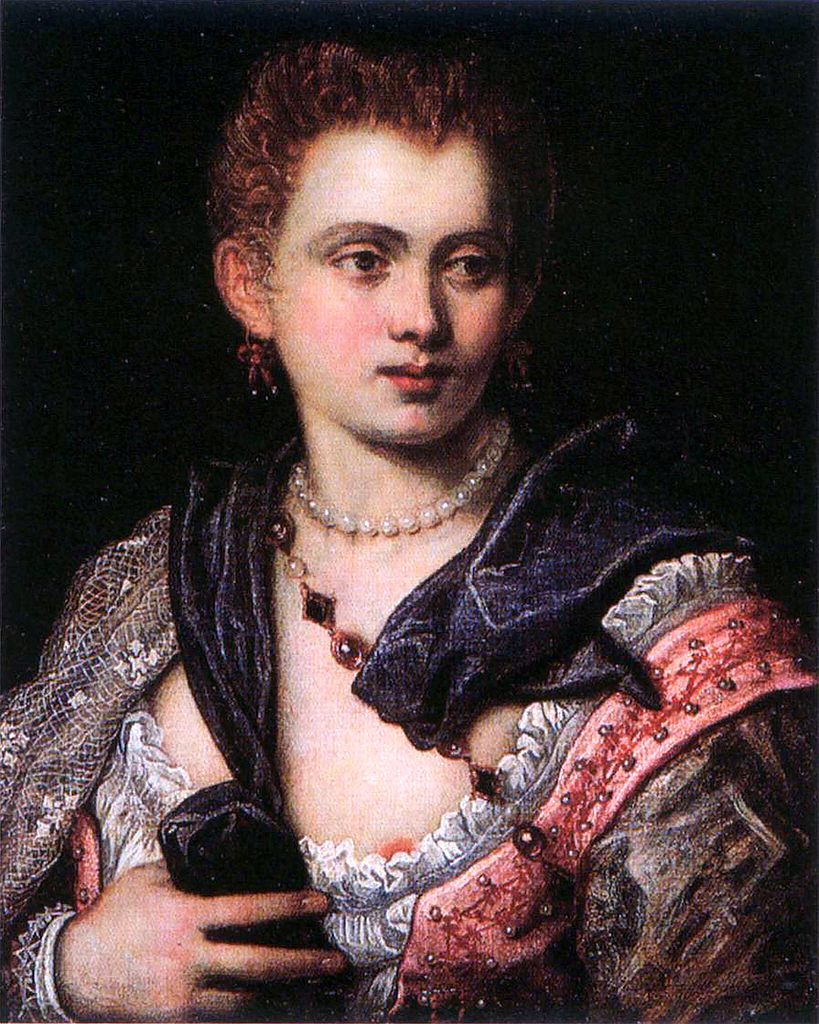 titian vision of women: Jacopo Tintoretto, Veronica Franco (?), ca. 1575, Worcester Art Museum, Worcester, MA, USA.
