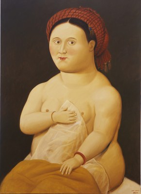 Fernando Botero, La Fornarina, according to Raphaël, 2008, BAM Mons