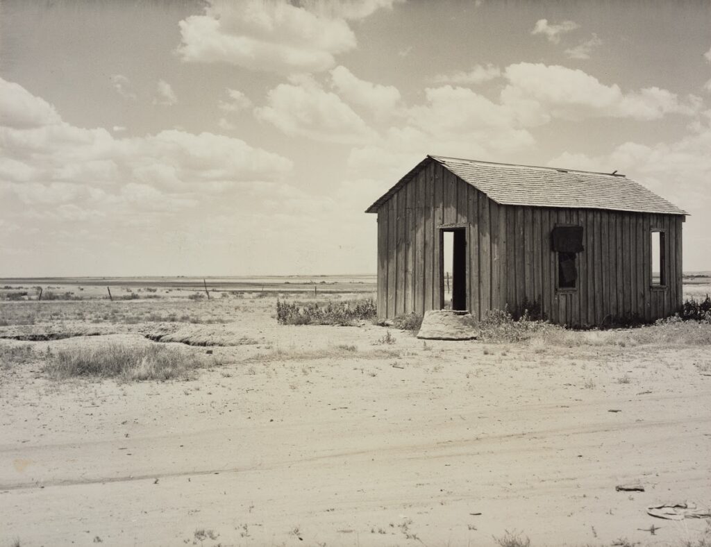 book of change: Dorothea Lange, Abandoned Dust Bowl House, 1935-1940, J Paul Getty Museum, New York, NY, USA.
