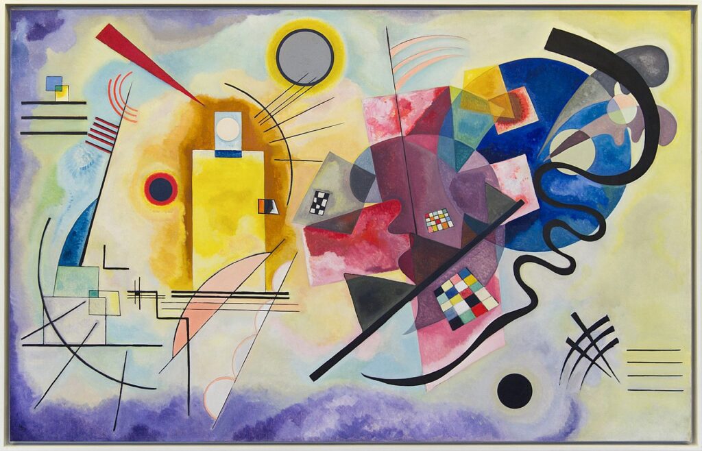 exhibitions fall 2025: Wassily Kandinsky, Yellow-Red-Blue, 1925, Musée National d’Art Moderne, Centre Georges-Pompidou, Paris, France.
