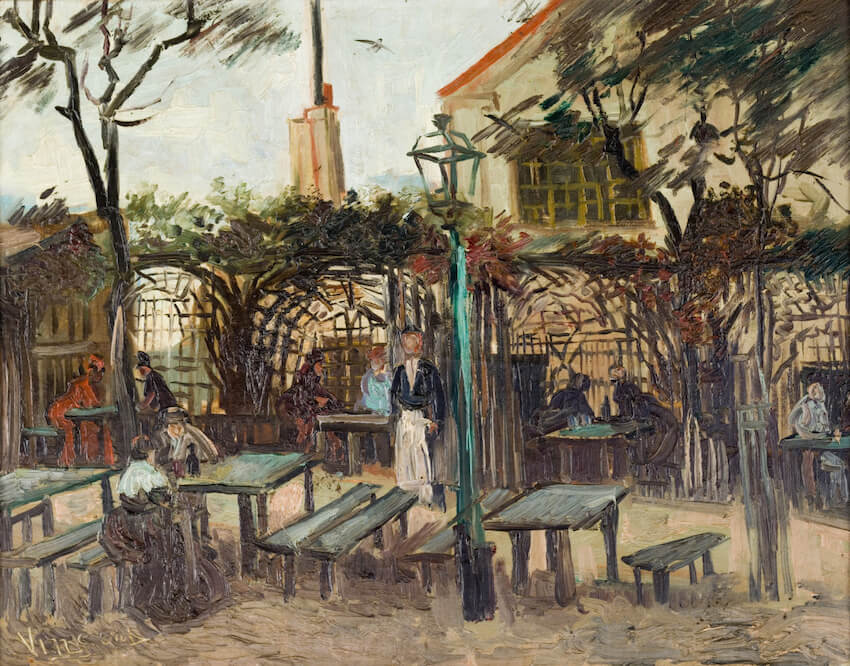 Bistro, Vincent Van Gogh, La Guinguette à Montmartre, 1886, Musée d’Orsay, Paris, France.