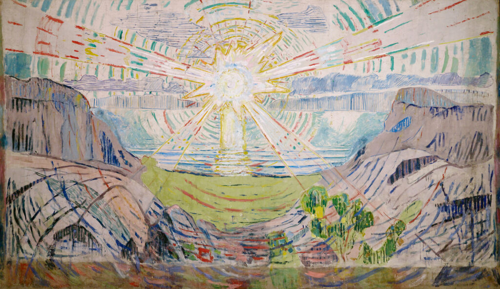 book of change: Edvard Munch, The Sun, 1911, Munch Museum, Oslo, Norway.

