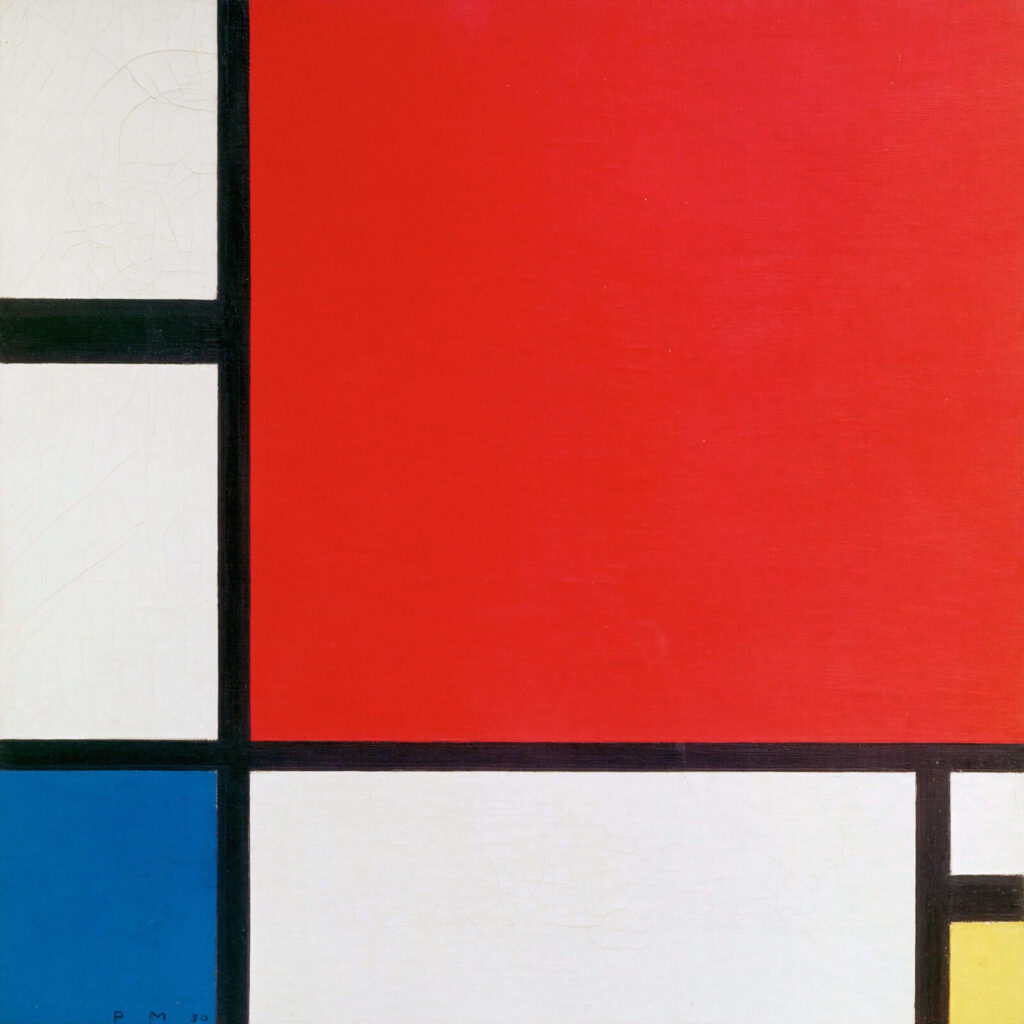 Piet Mondrian, Composition with Red, Blue and Yellow, 1930, Kunsthaus Zürich, Switzerland.