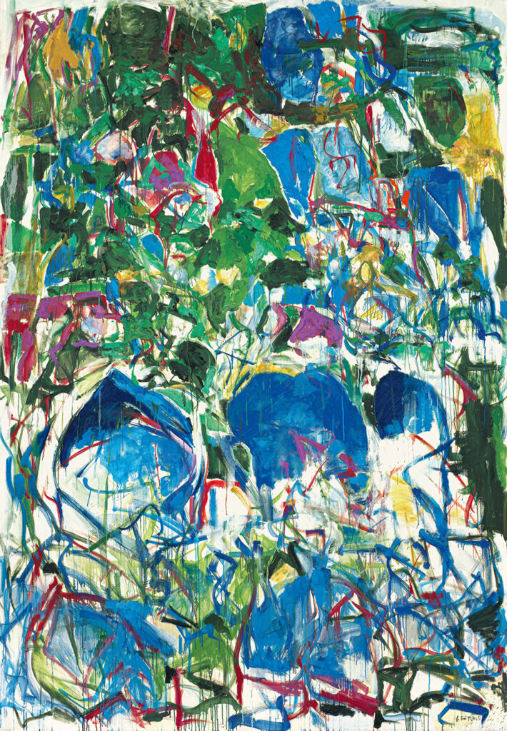 Joan Mitchell: 

Joan Mitchell, My Landscape II, 1967, Gift of Mr. and Mrs. David K. Anderson, Martha Jackson Memorial Collection, Smithsonian American Art Museum, Washington, DC, USA. © Estate of the artist.


