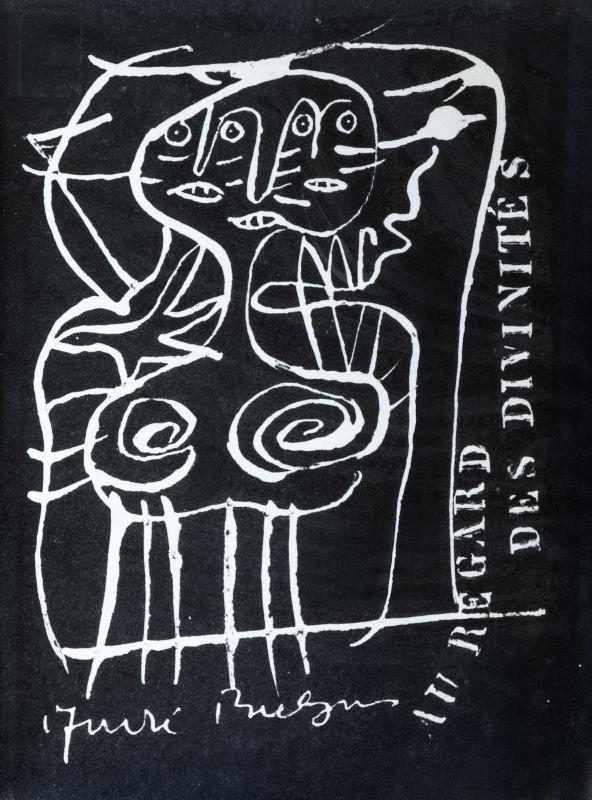 Slavko Kopač: Slavko Kopač, book cover for André Breton, Au regard des divinités. AbeBooks.
