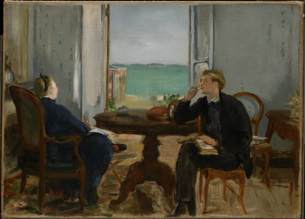 Édouard Manet: Édouard Manet, Interior at Arcachon, 1871, The Clark Art Institute, Williamstown, MA, USA.
