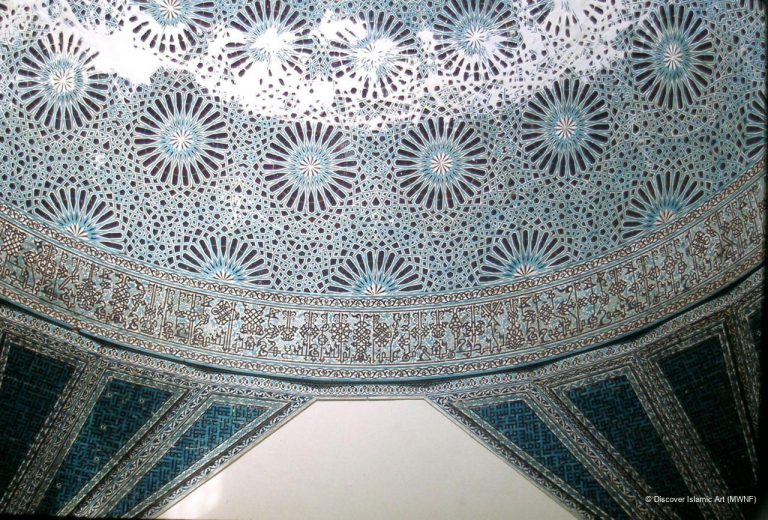 anatolian ceramic tile art: Interior view of Karatay Medresesi Museum, Konya, Turkey. Islamic Art/Museum with No Frontiers.
