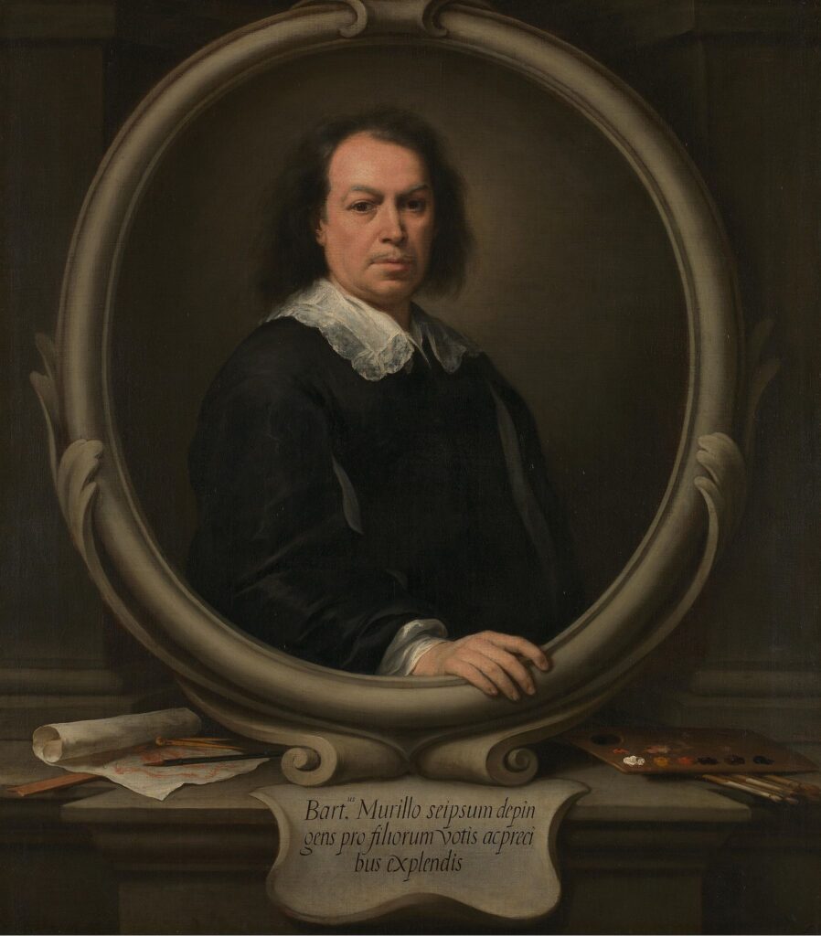 Bartolomé Esteban Murillo: Bartolomé Esteban Murillo, Self-portrait, c. 1670, National Gallery, London, UK. Wikimedia Commons (public domain).
