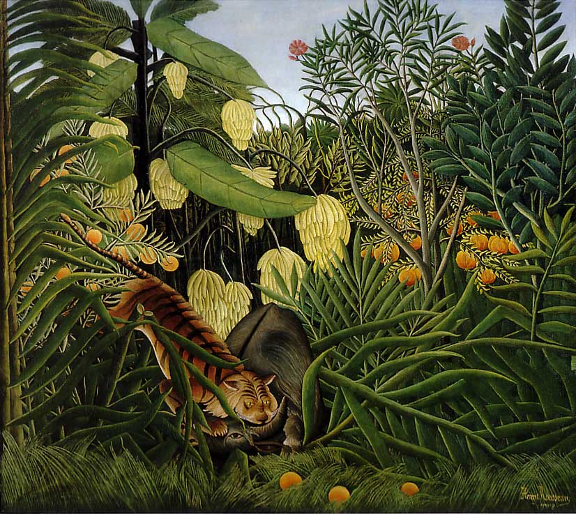 Metaverse: Henri Rousseau, Fight Between a Tiger and a Buffalo, 1908, Cleveland Museum of Art, Cleveland, OH, USA.
