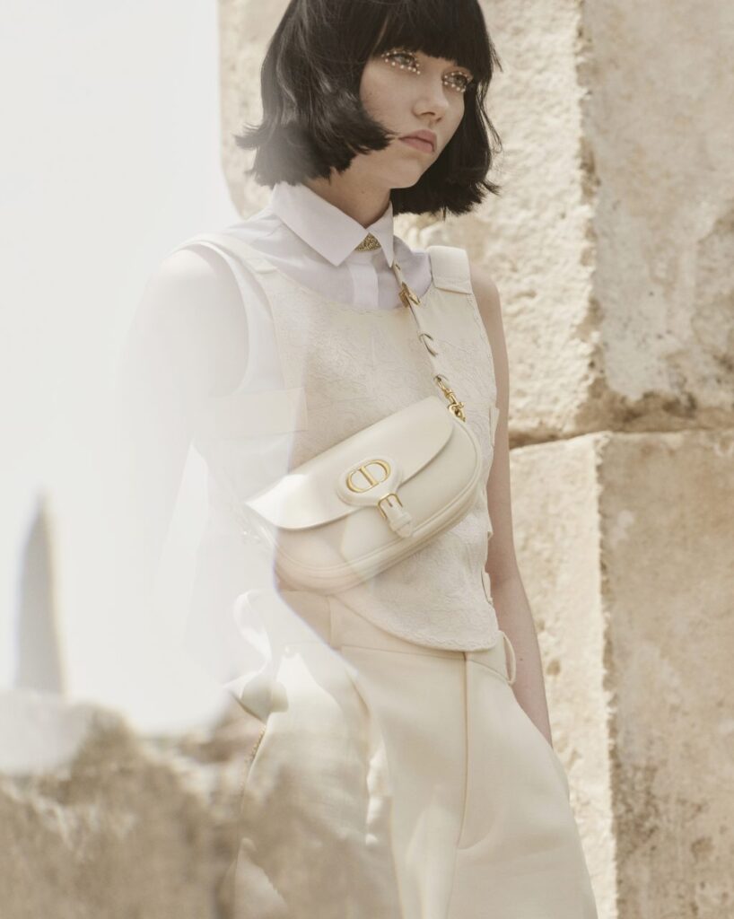 dior greece: Julia Hetta, Campaign for Dior Cruise 2022 Collection, Greece.  Dior’s website.

