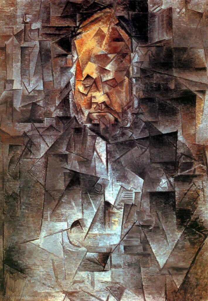 Morozov Collection: Pablo Picasso, Portrait of Ambroise Vollard, 1910. Pushkin State Museum, Moscow, Russia.
