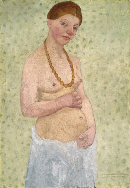 women's self-portraits: Women’s Self-Portraits: Paula Modersohn-Becker, Self-portrait at 6th Wedding Anniversary, 1906, Paula Modersohn-Becker Museum, Bremen, Germany.
