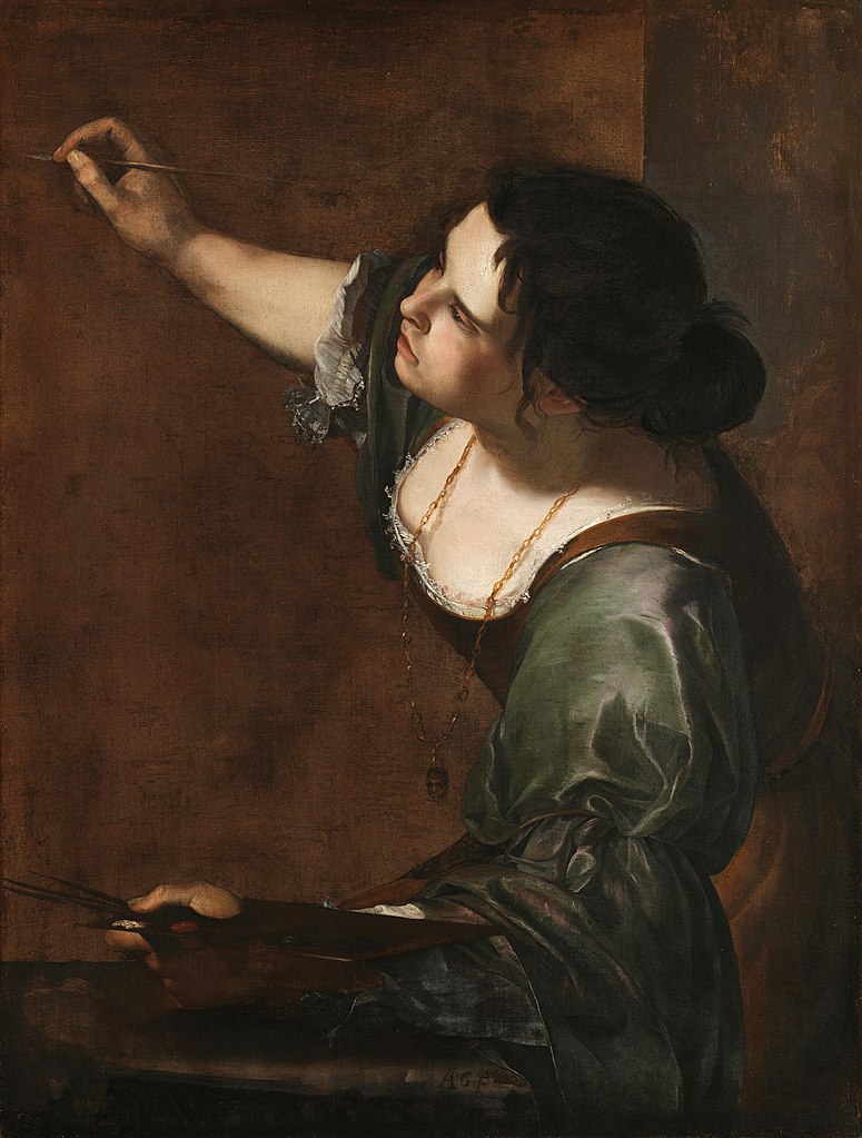 women self-portraits, Artemisia Gentileschi,Self Portrait as the Allegory of Painting, 1638