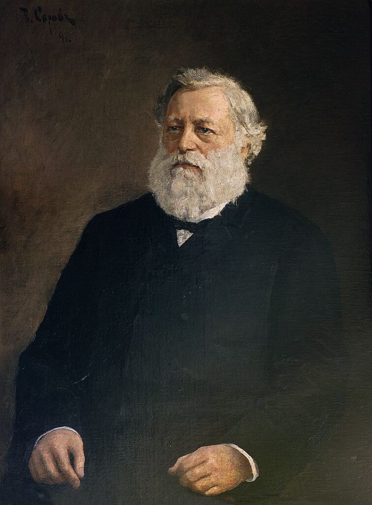 Morozov collection: Valentin Serov, Portrait of Timofei Savvitch Morozov, 1891.