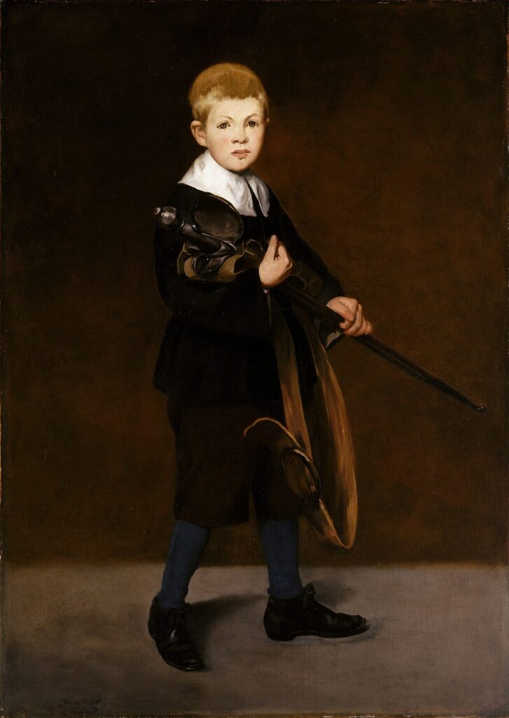Manet facts: Édouard Manet, Boy Carrying a Sword, 1861, The Metropolitan Museum of Art, New York, NY, USA.
