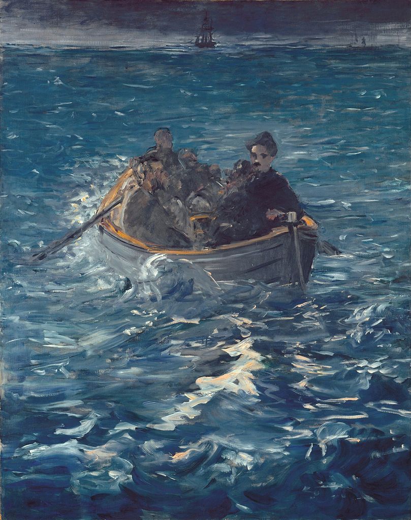 Édouard Manet, Henri Rochefort Flucht, 1881, Kunsthaus Zürich, Zürich, Switzerland.