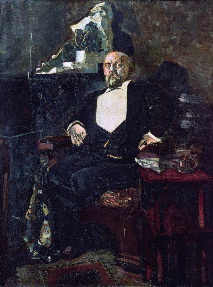Mikhail Vrubel.Mikhail Vrubel, Portrait of Savva Mamontov, 1897, Tretyakov Gallery, Moscow, Russia.