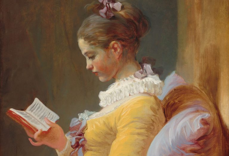 New Year's resolutions: Jean Honoré Fragonard, Young Girl Reading, c. 1769, National Gallery of Art, Washington DC, USA. Detail.
