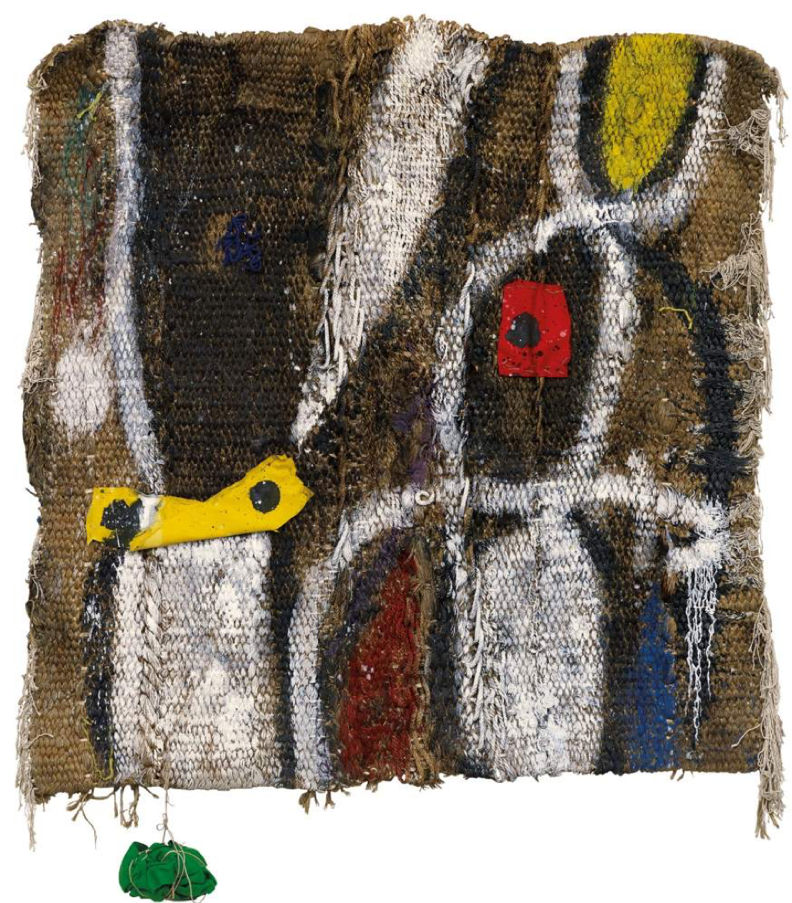 Joan Miró Serralves: Joan Miró, Sobreteixim 10, 1973, acrylic, felt and robe stitched to woven wall hanging by Josep Royo, Serralves Foundation, Porto, Portugal. © Filipe Braga.
