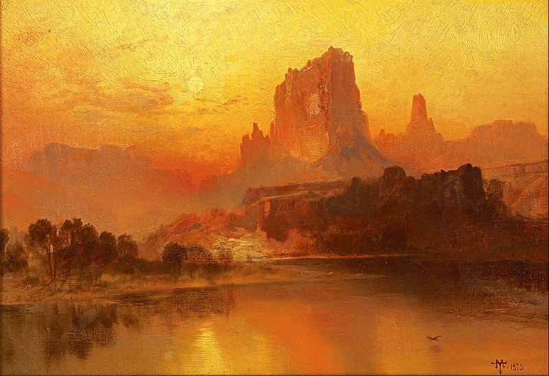 Thomas Moran, The Golden Hour, 1875, golden hour art