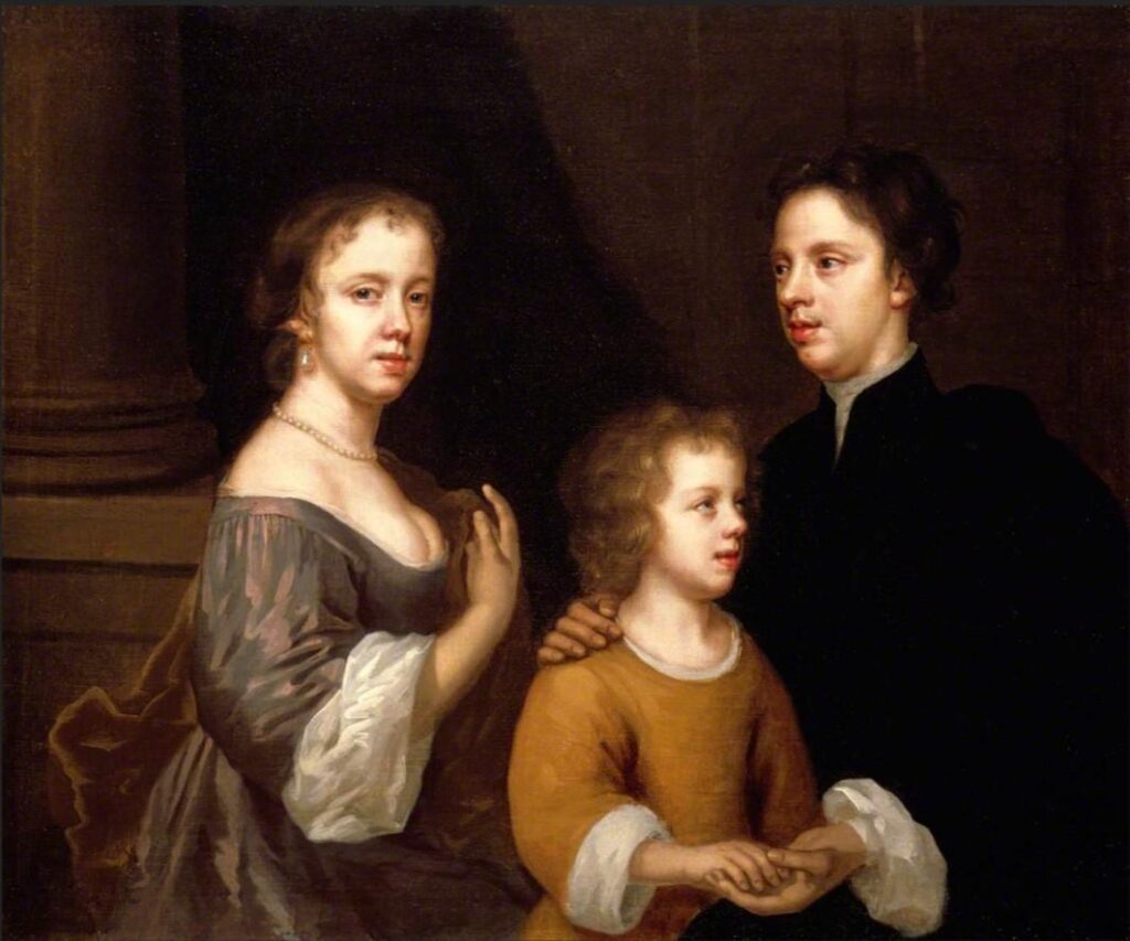 Mary Beale: Mary Beale, Self-portrait with her Husband and Son, c. 1659-1660, Geffrye Museum of the Home, London, UK.
