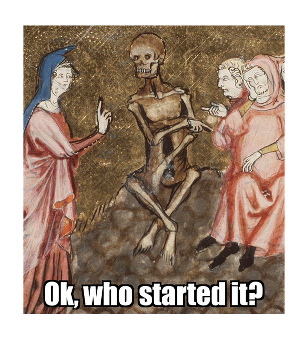 medieval memes: Meme by MadFontes via Twitter.
