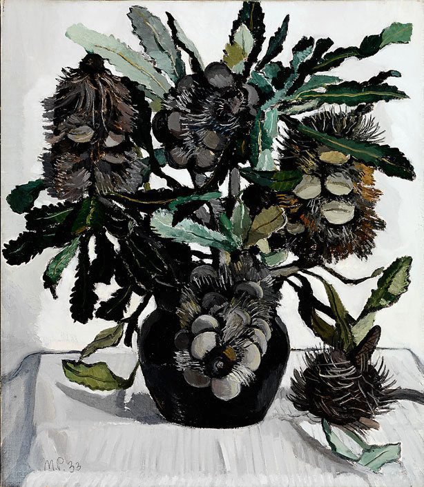 australian art: Margaret Preston, Banksia Cobbs, 1933, Art Gallery of New South Wales, Sydney, Australia.
