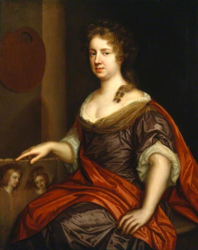 Mary Beale. Mary Beale, Self-portrait, c. 1666, National Portrait Gallery, London, UK.