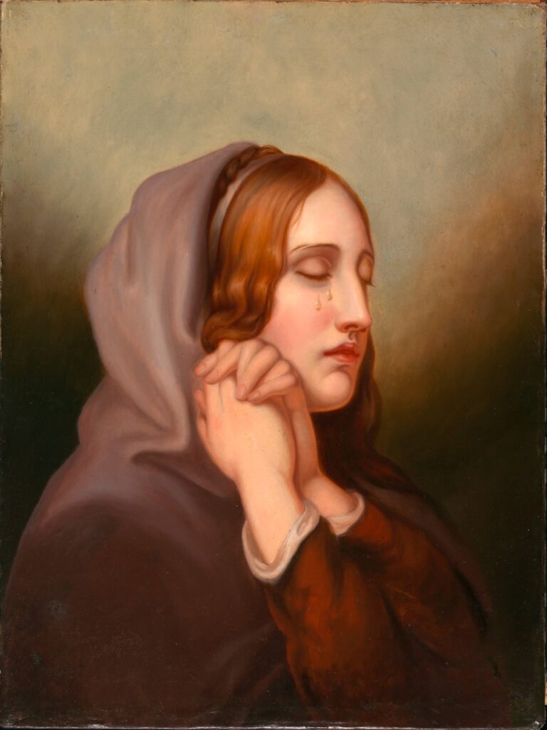 female artists of the Peale family: Mary Jane Peale, Pearl of Grief, 1855, Smithsonian American Art Museum, Washington, DC, USA.
