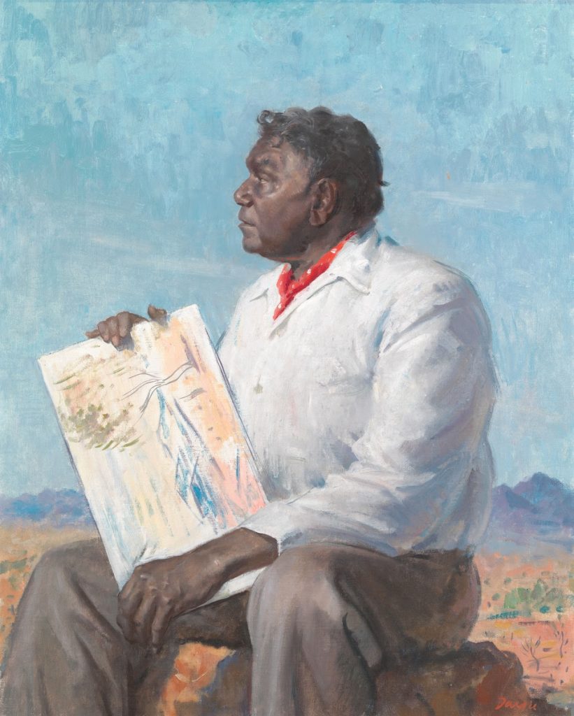 Albert Namatjira: William Dargie, Albert Namatjira, 1956, National Portrait Gallery, Canberra, Australia.
