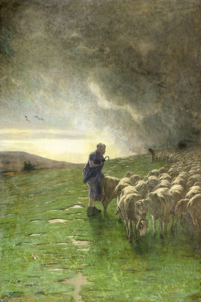 Giovanni Segantini: Giovanni Segantini, After the storm, 1883-1885, private collection. Deartibus.

