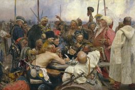 Ilya Repin, Reply of the Zaporozhian Cossacks, 1880–1891, State Russian Museum, Saint Petersburg