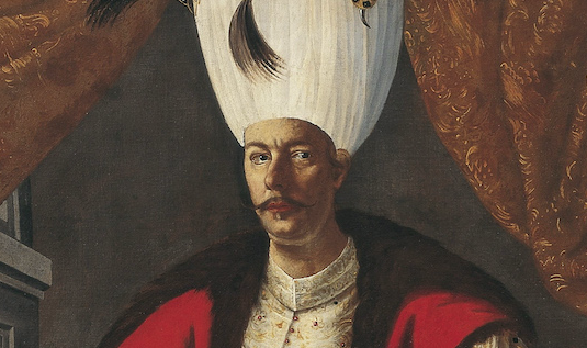 Reply of the Zaporozhian Cossacks: Sultan Mehmed IV, c. 1682, Ptuj Ormož Regional Museum, Ptuj, Slovenia. Detail.
