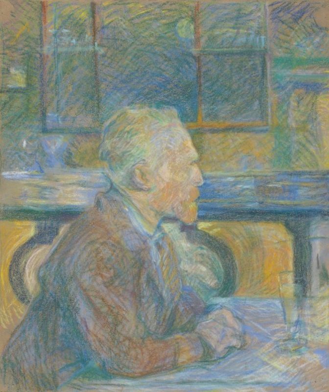 Van Gogh Museum works: Henri de Toulouse-Lautrec, Portrait of Vincent van Gogh, Van Gogh Museum, Amsterdam, Netherlands.
