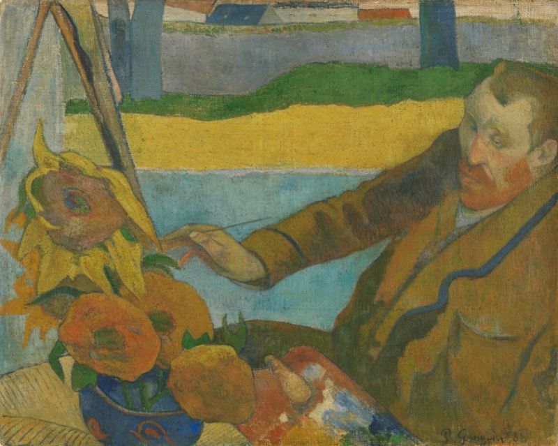 Van Gogh Museum works: Paul Gauguin, Vincent van Gogh Painting Sunflowers, 1888, Van Gogh Museum, Amsterdam, Netherlands.
