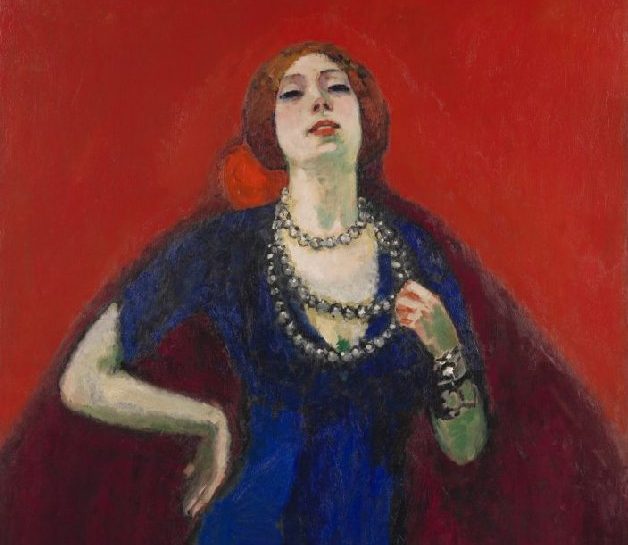 Van Gogh Museum works: Kees van Dongen, The Blue Dress, c. 1911, Van Gogh Museum, Amsterdam, Netherlands. Detail.
